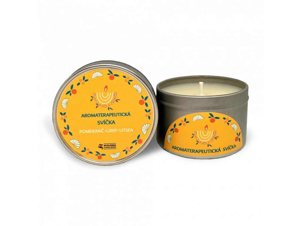 Mydlárna u dvou koček - Osvěžující svíčka s citrusy 120 ml